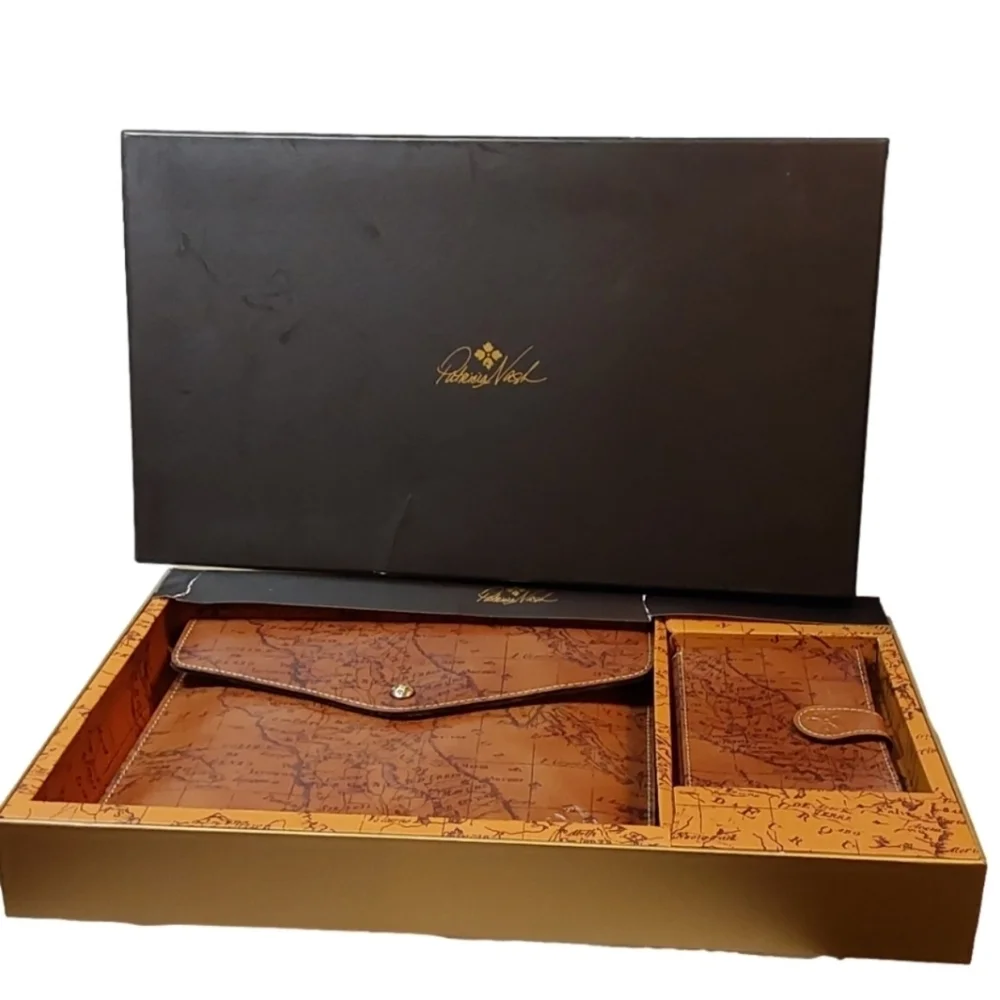 PATRICIA NASH RIOT RUST ‎ UNISEX GIFT SET MIDI CASE & PASSPORT